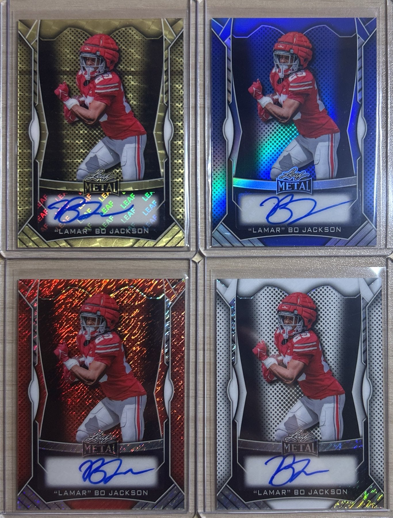 "Lamar" Bo Jackson 2025 Leaf Metal Football Autograph Pack
