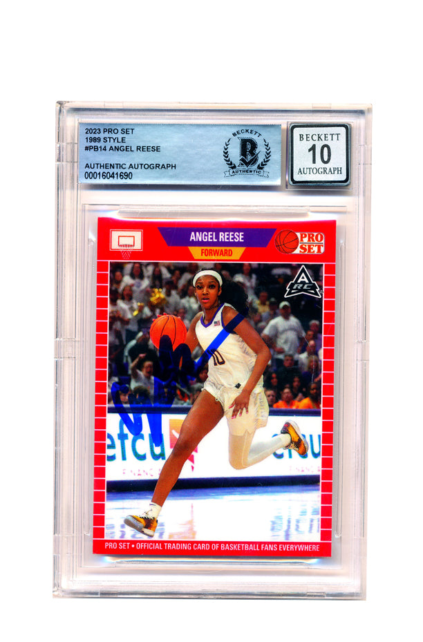 2023 PRO SET (1989 STYLE) ANGEL REESE ROOKIE (PLAYING) --- BECKETT SLABBED 10 AUTOGRAPH GRADE