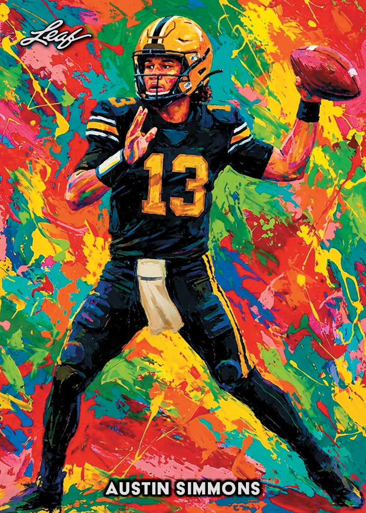 2026 Leaf Metal Paintworks Football Austin Simmons