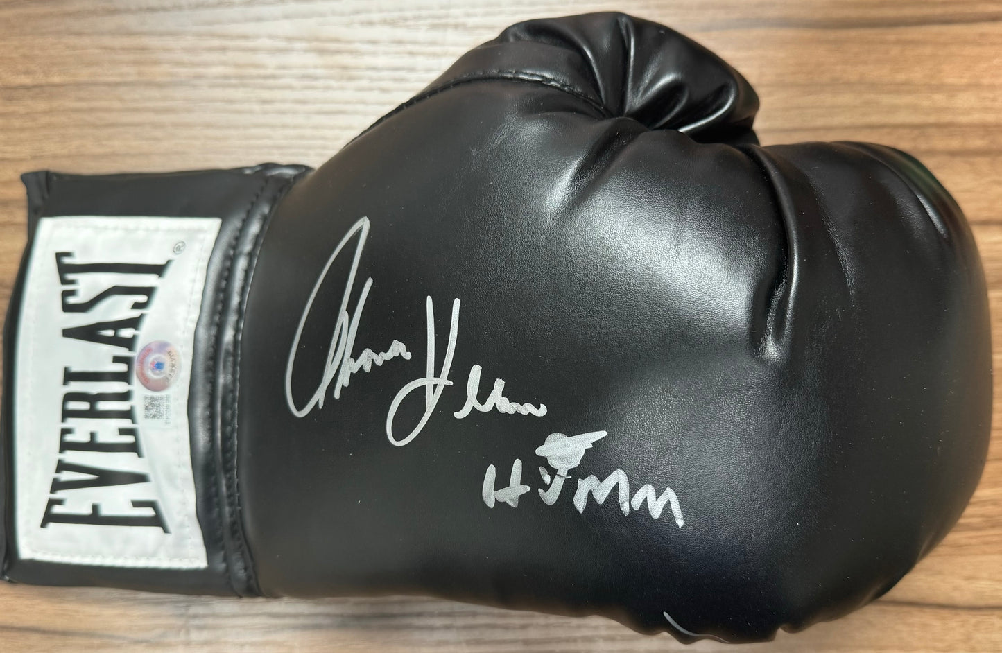 Thomas "Hitman" Hearns Autograph Everlast Boxing Glove