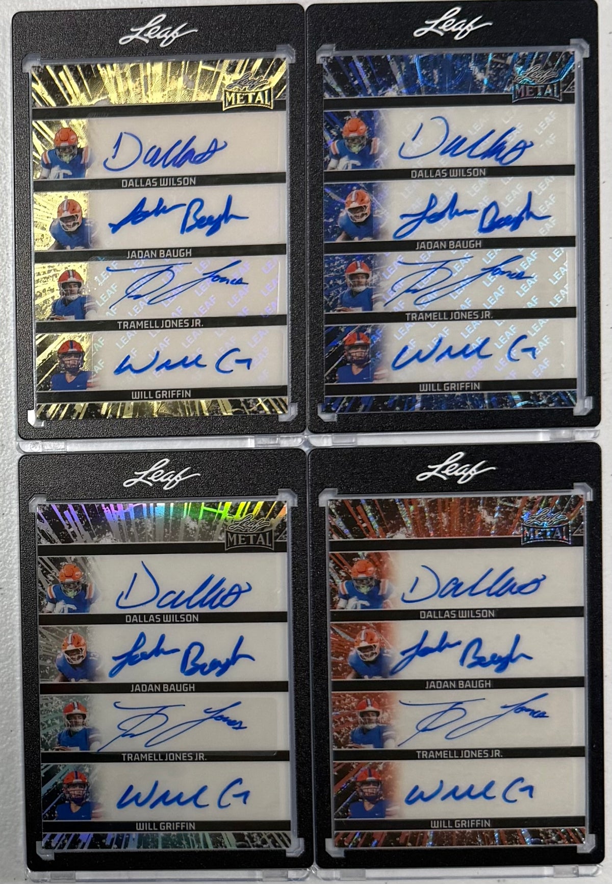 2026 Leaf Metal Florida Team Quad Autograph Card