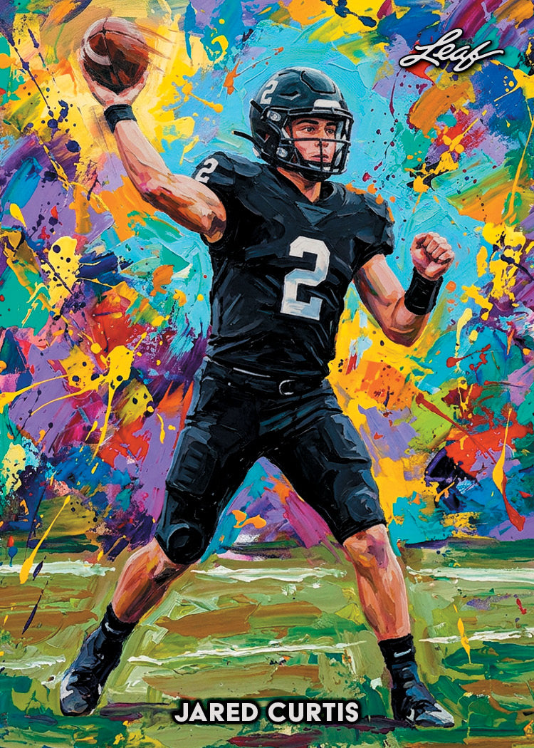 2026 Leaf Metal Paintworks Football Jared Curtis