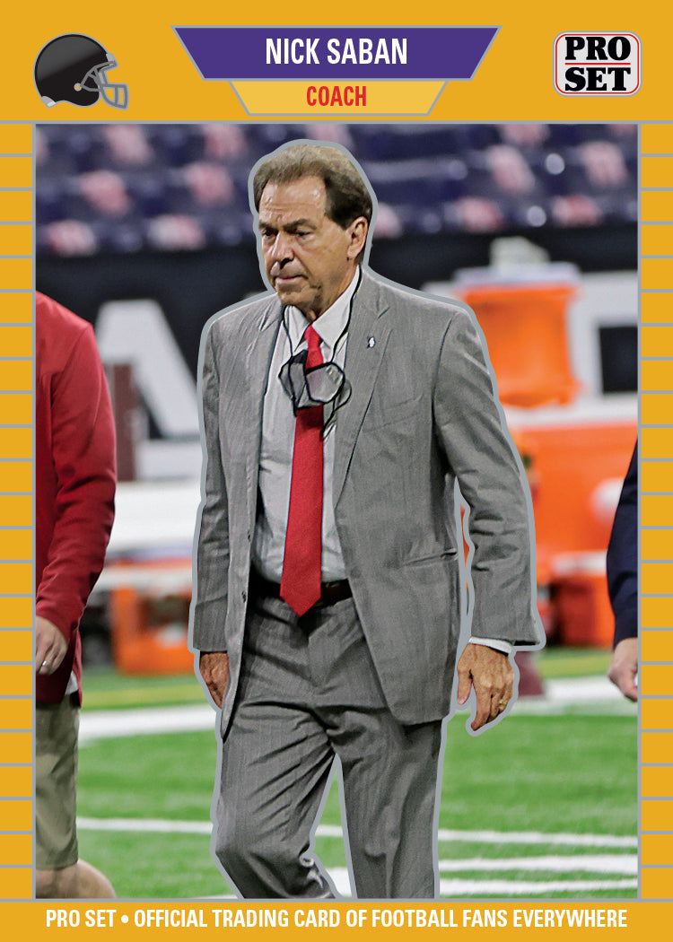 2023 PRO SET METAL LIMITED EDITION GOLD (#/199) Nick Saban