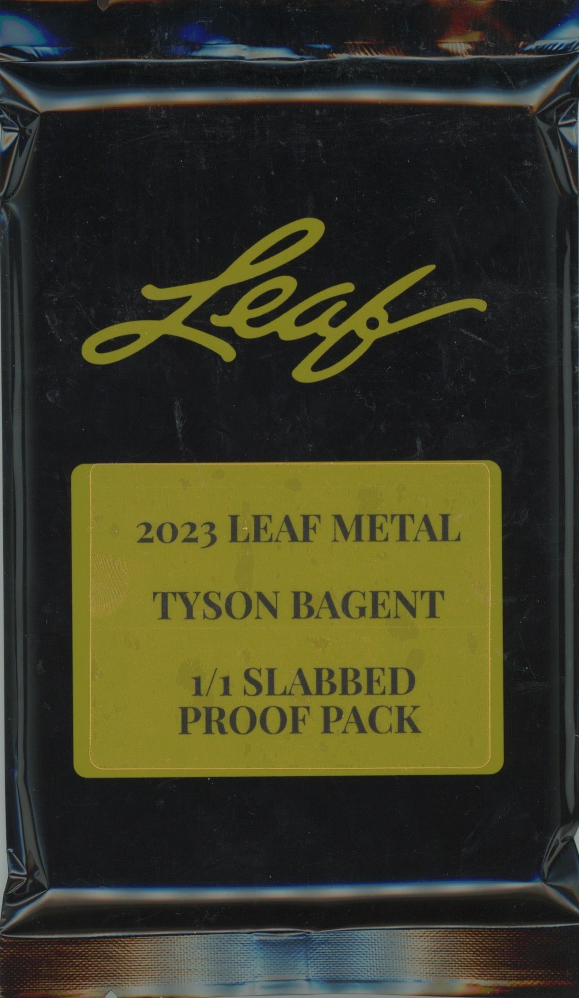Leaf Metal Tyson Bagent Proof Pack All #'d 1/1 Unsigned
