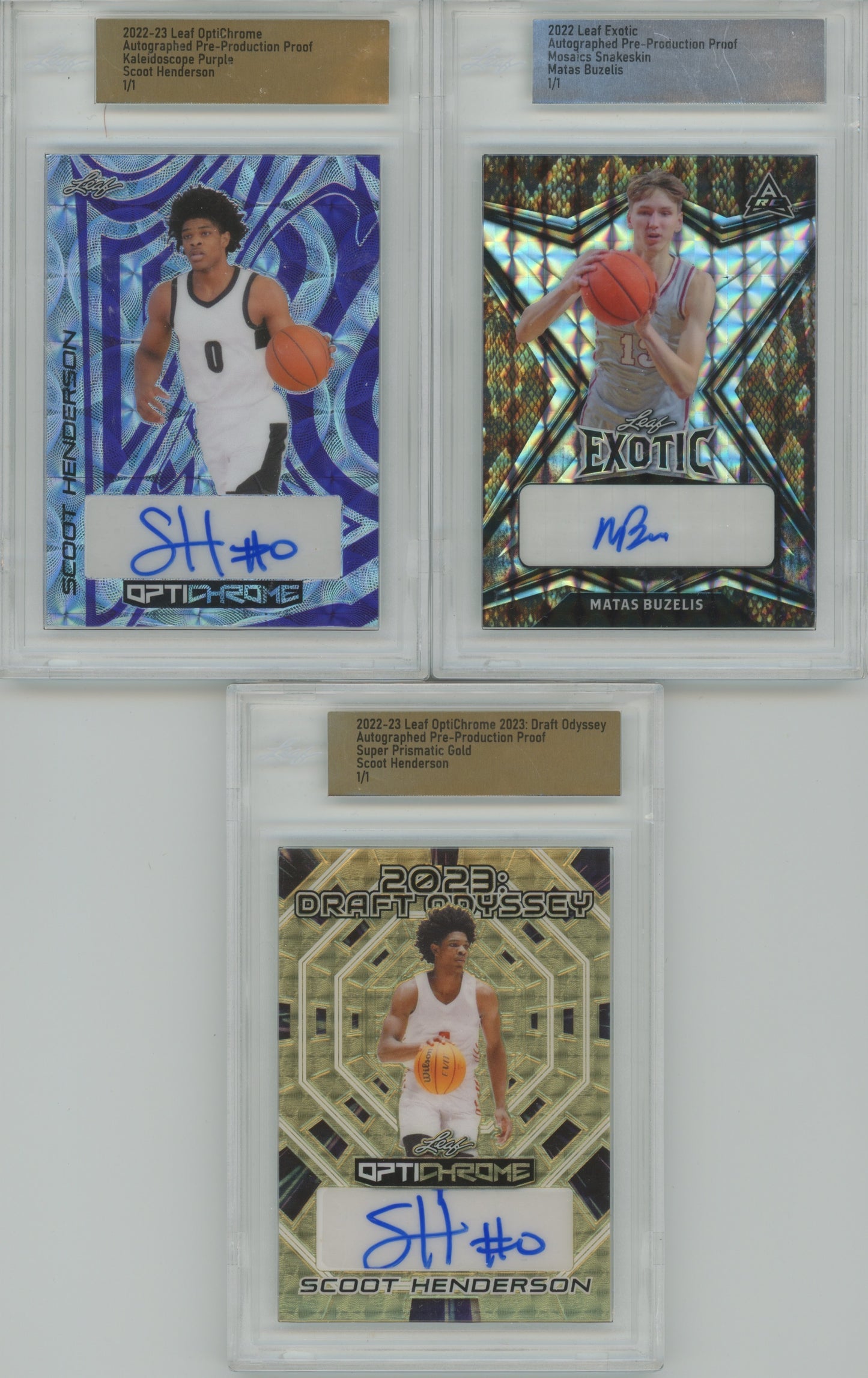 2022-23 Leaf Young Stars Basketball Autograph 1/1 Proof Box