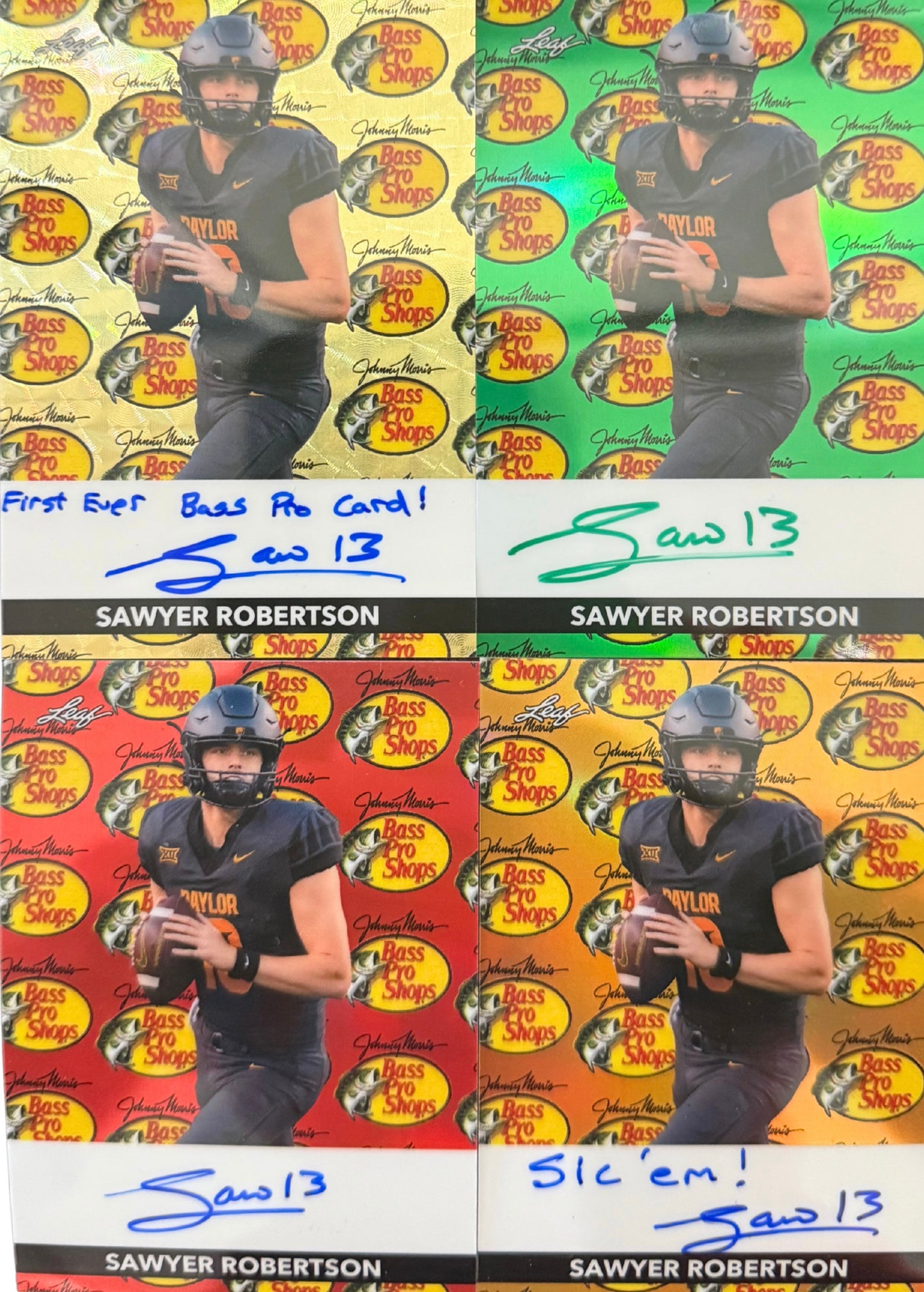 Officially Licensed Baylor x Bass Pro On-Card Autographs — Sawyer Robertson