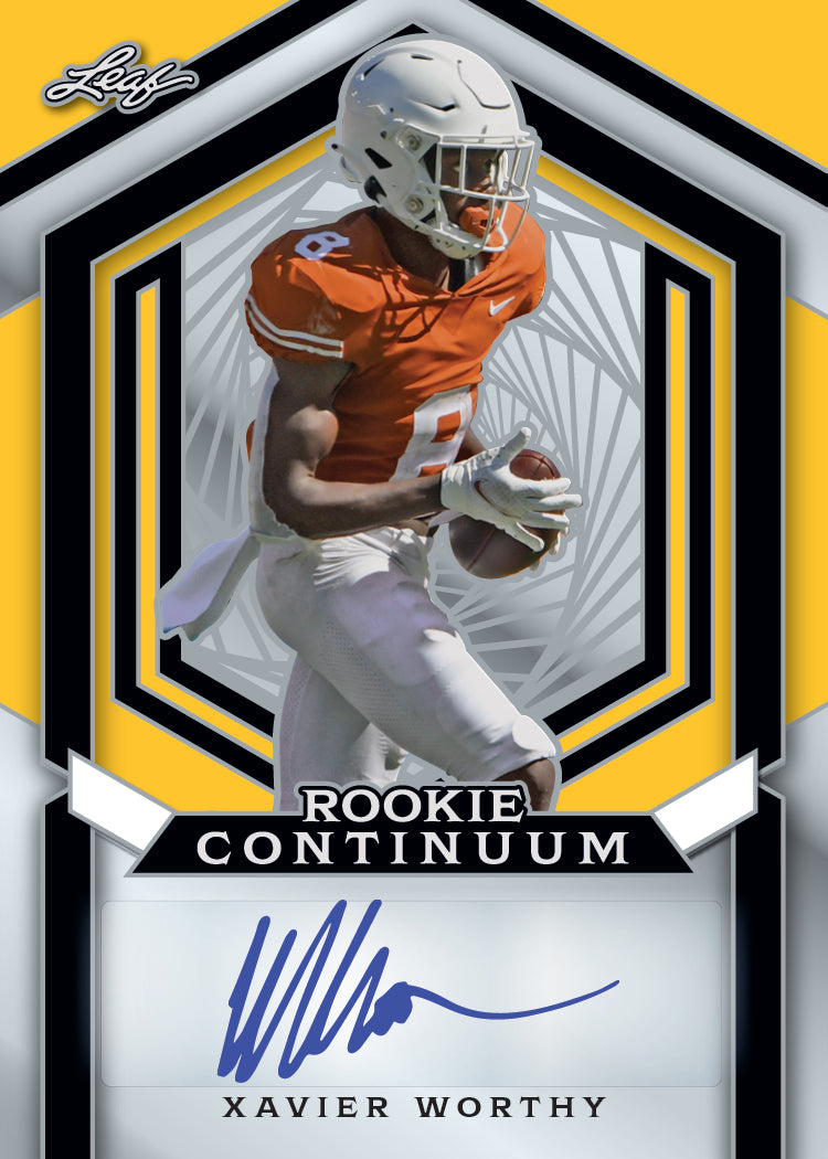 2023 Leaf Metal Continuum Autograph- Xavier Worthy - Print to Order Through 9/25