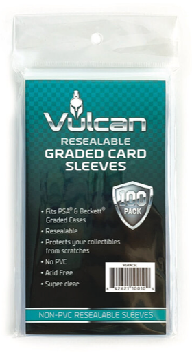 Graded Card Sleeves Case of 100 Packs of 100