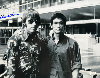 Chuck Norris Signed 11x14 Black & White Photo JSA COA from Private Signing