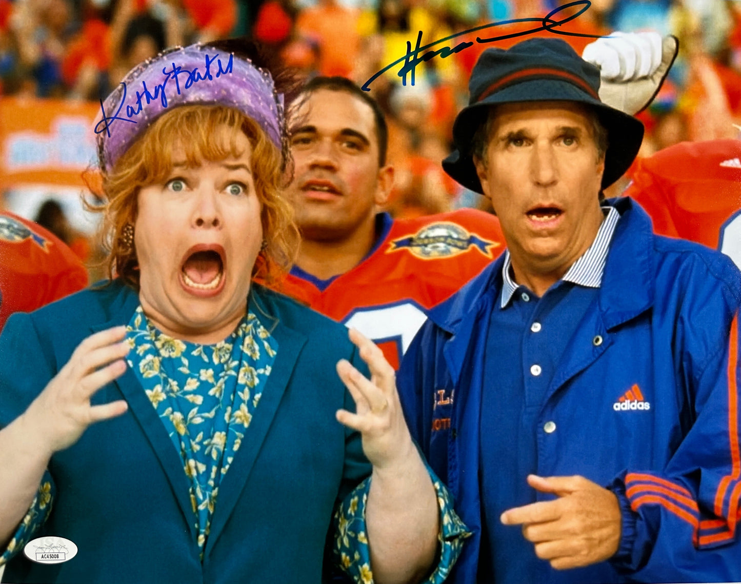 Henry Winkler & Kathy Bates Signed 11x14 Photo Waterboy JSA COA from Private Signing