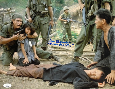 Tom Berenger Signed 11x14 Photo I Caca dau V.C.! Platoon JSA COA from Private Signing