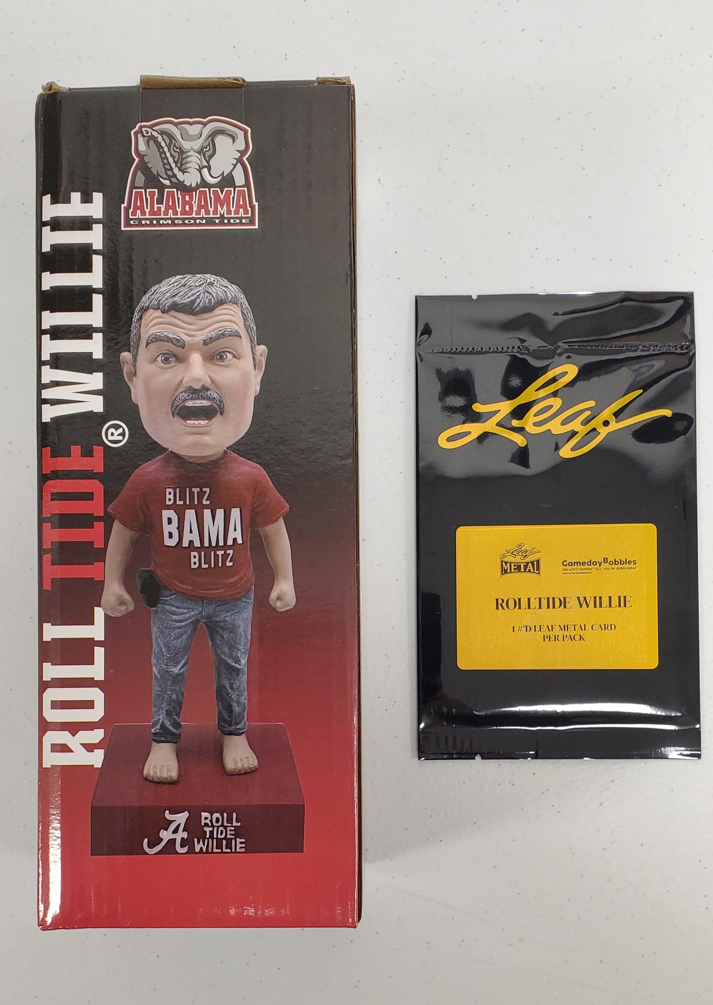 ULTRA LIMITED Roll Tide Willie Metal Pack X Bobblehead ONLY 50 MADE!