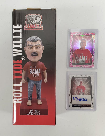 ULTRA LIMITED Roll Tide Willie Metal Pack X Bobblehead ONLY 50 MADE!