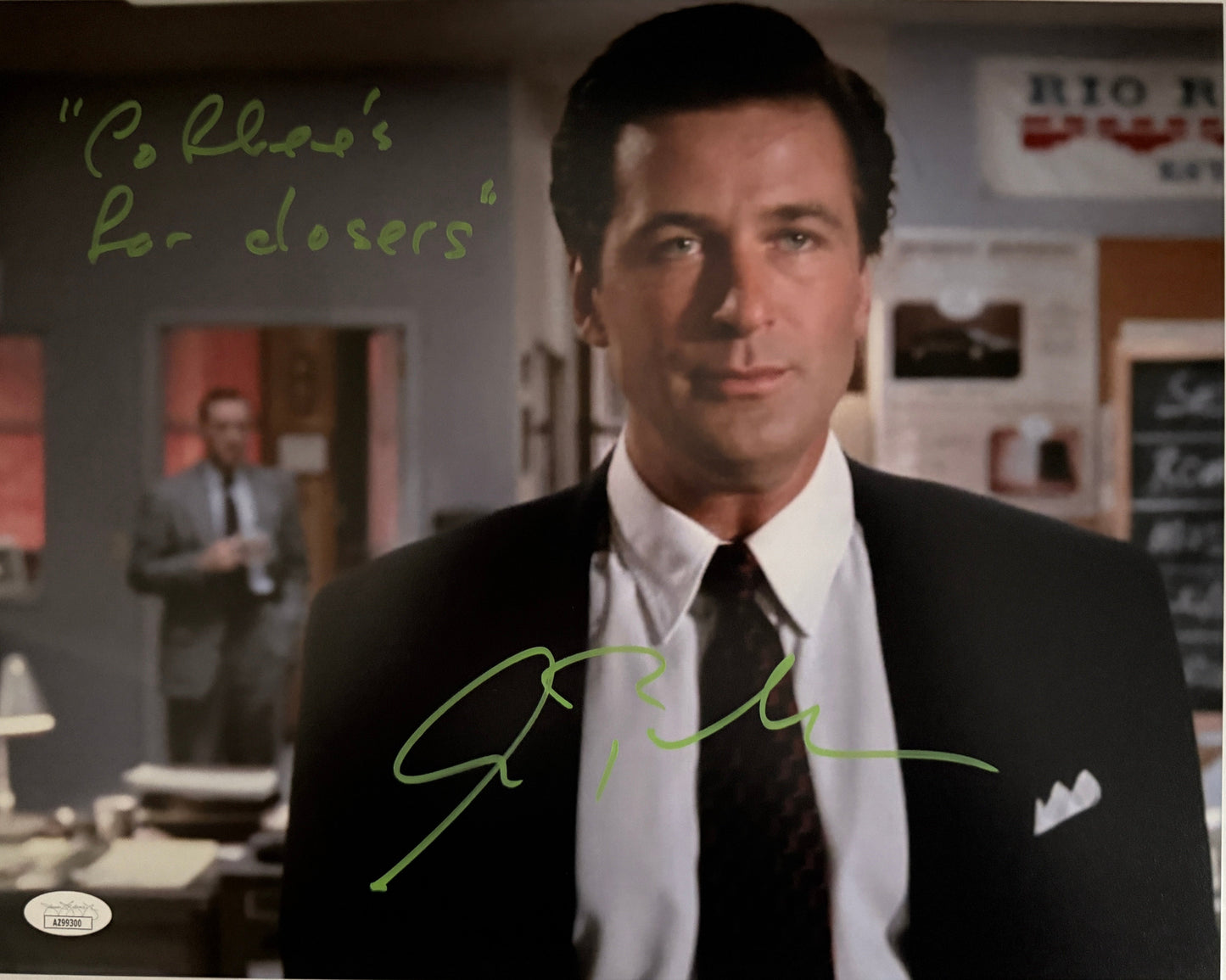 Alec Baldwin Signed 11x14 Photo Coffee's for Closers Glengarry Glen Ross JSA COA from Private Signing