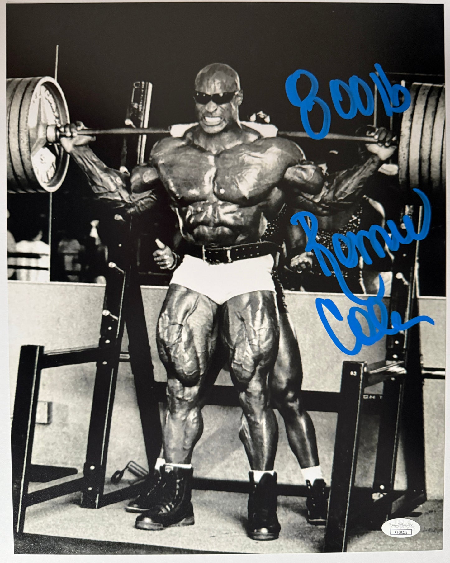 Ronnie Coleman Signed 11x14 Photo w/800 lb Inscription JSA COA from Private Signing