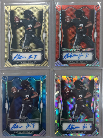 Antwann Hill Jr. 2025 Leaf Metal Football Autograph Pack