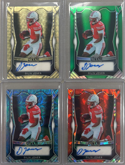 Dilin Jones 2025 Leaf Metal Football Autograph Pack
