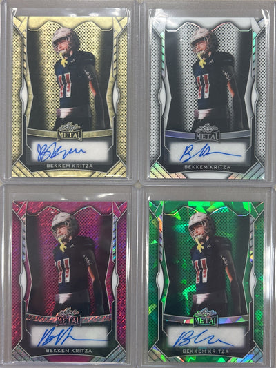 Bekkem Kritza 2025 Leaf Metal Football Autograph Pack
