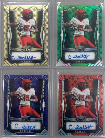 CJ Bailey 2025 Leaf Metal Football Autograph Pack