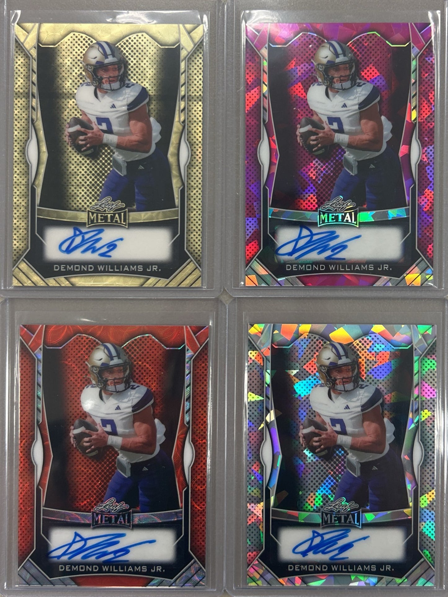 Demond Williams 2025 Leaf Metal Football Autograph Pack