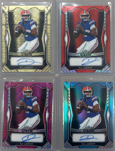 DJ Lagway 2025 Leaf Metal Football Autograph Pack