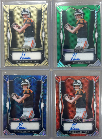 George Macintyre 2025 Leaf Metal Football Autograph Pack