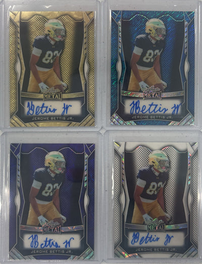 Jerome Bettis Jr. 2025 Leaf Metal Football Autograph Pack