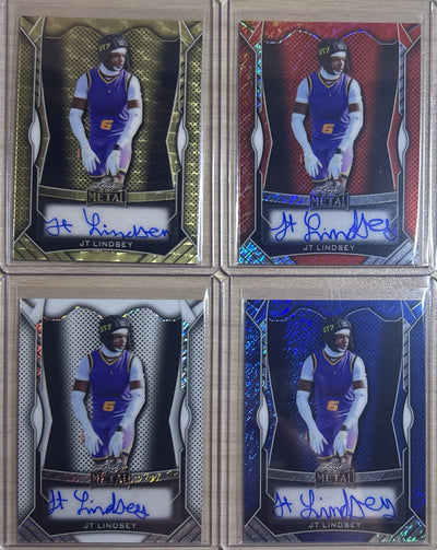 JT Lindsey 2025 Leaf Metal Football Autograph Pack