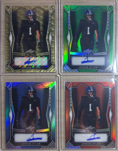 Jerome Myles 2025 Leaf Metal Football Autograph Pack