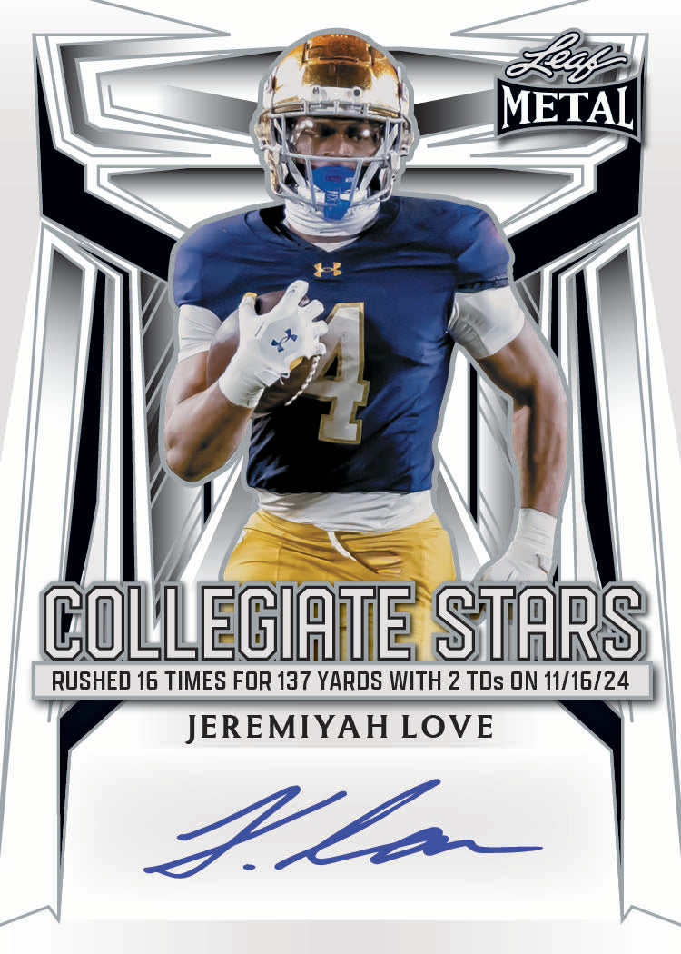 Leaf Collegiate Stars Jeremiyah Love Available Until 11/26