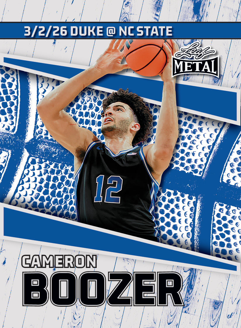 2025 Leaf Metal Cameron Boozer Continuum - Game 30 (Available until 3 ...