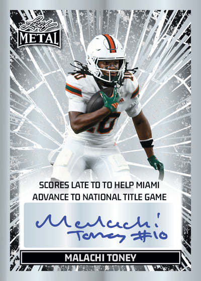 Leaf Metal Malachi Toney Autograph (Available until 1/20)
