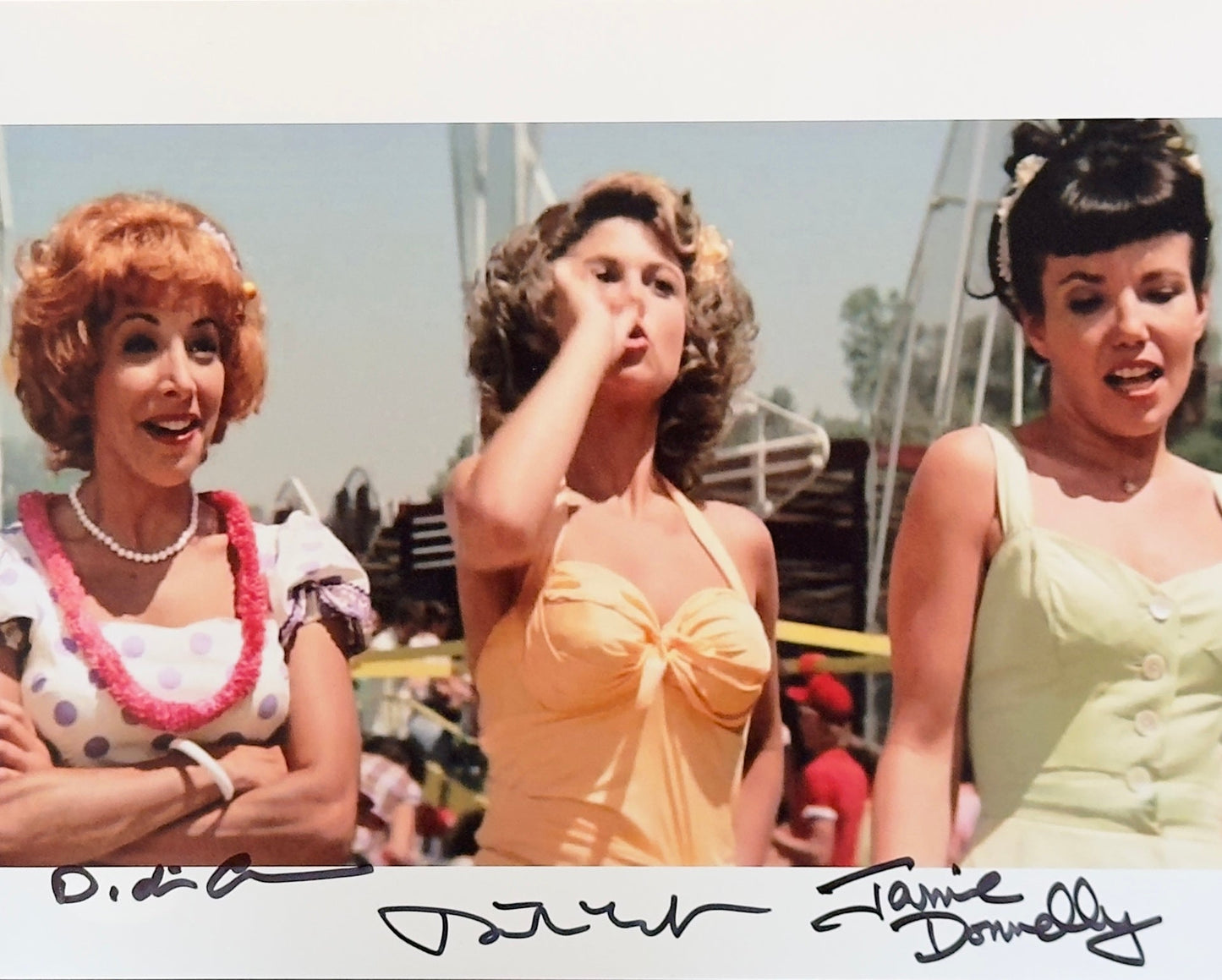 Didi Conn, Jamie Donnelly & Dinah Manoff Signed 8x10 Photo Grease JSA COA from Private Signing