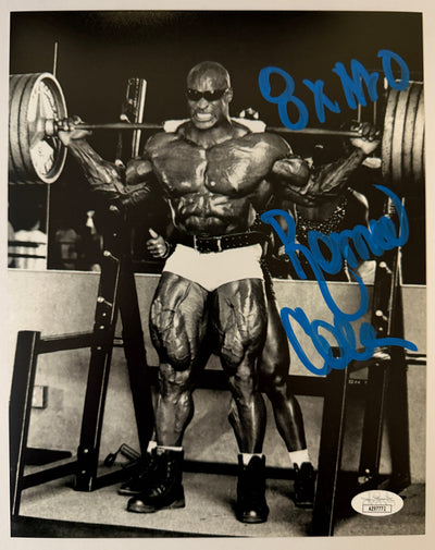 Ronnie Coleman Signed 8x10 Photo w/8x Mr O Inscription #0059 JSA COA from Private Signing