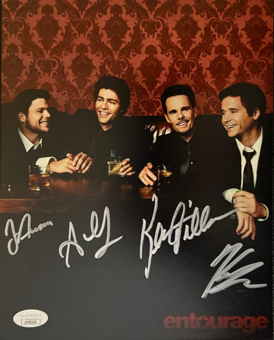 Adrian Grenier, Kevin Connolly, Jerry Ferrara & Kevin Dillon Signed 8x10 Photo Entourage JSA COA from Private Signing