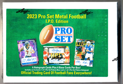 2023 Pro Set Metal Football I.P.O. Exclusive Edition w/ (2) 1/1's in EVERY box