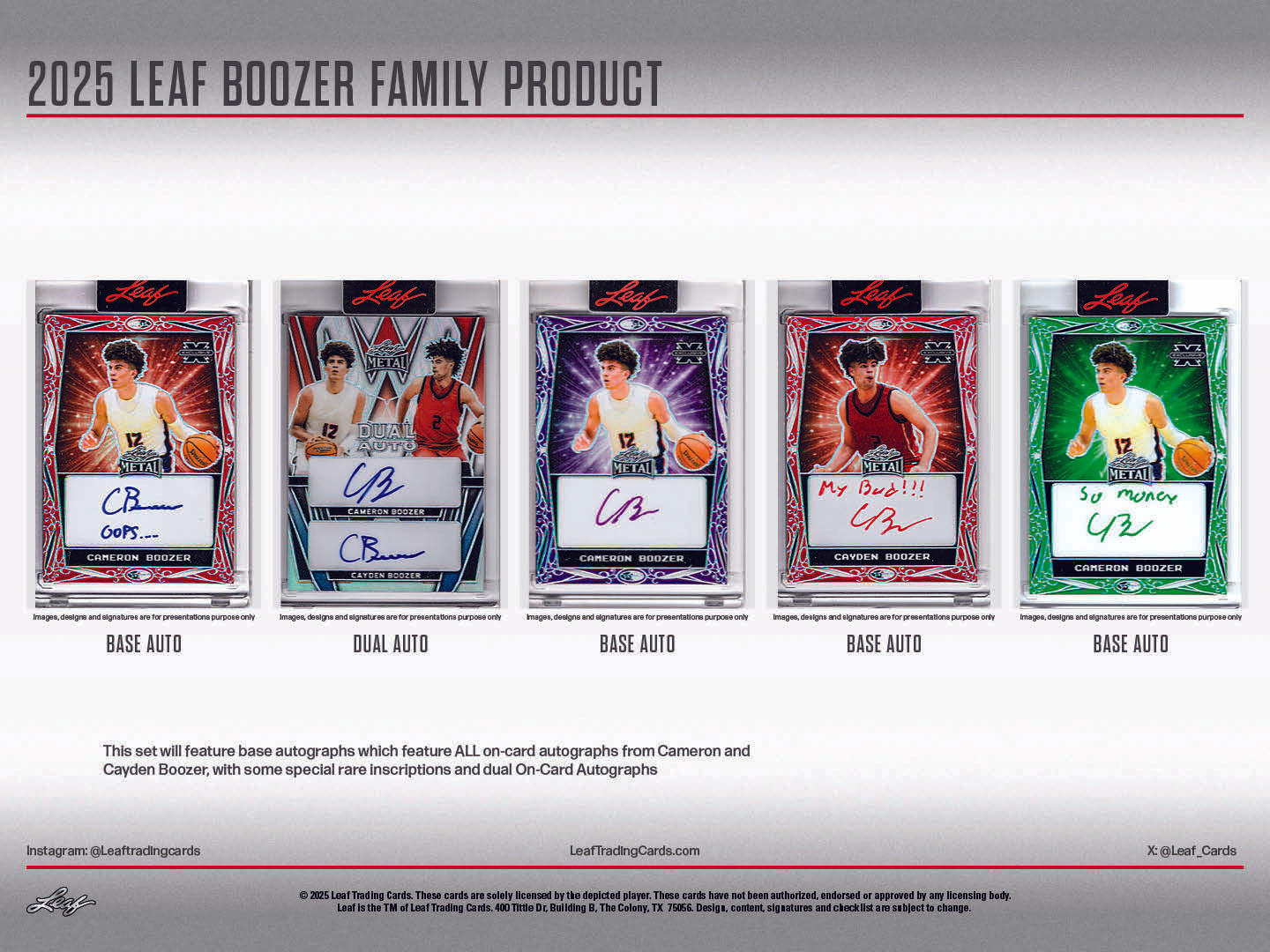 2025 Leaf Boozer Family Product