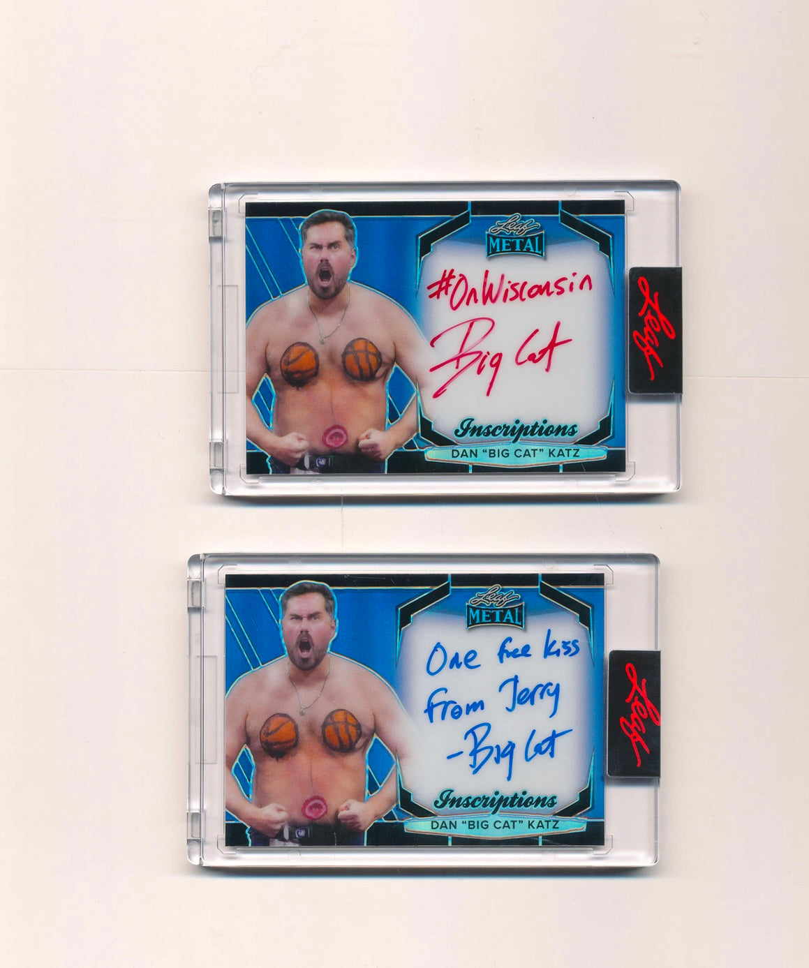 Dan Katz "Big Cat" On-Card Inscriptions