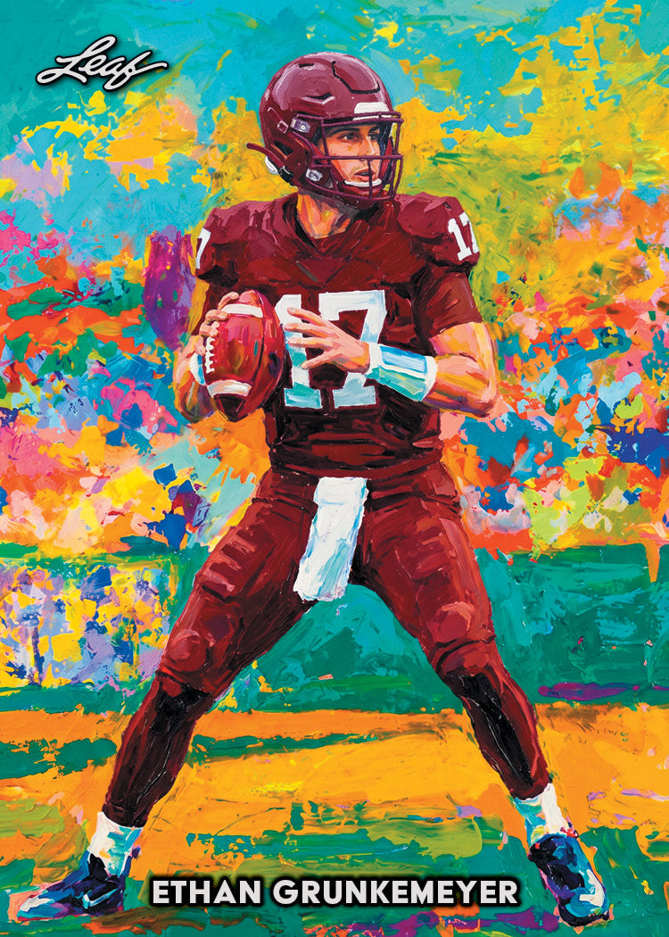 2026 Leaf Metal Paintworks Football Ethan Grunkemeyer