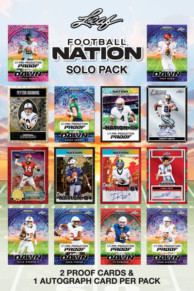 2025 Leaf Football Nation Solo Pack