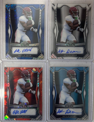 Akylin Dear 2025 Leaf Metal Football Autograph Pack