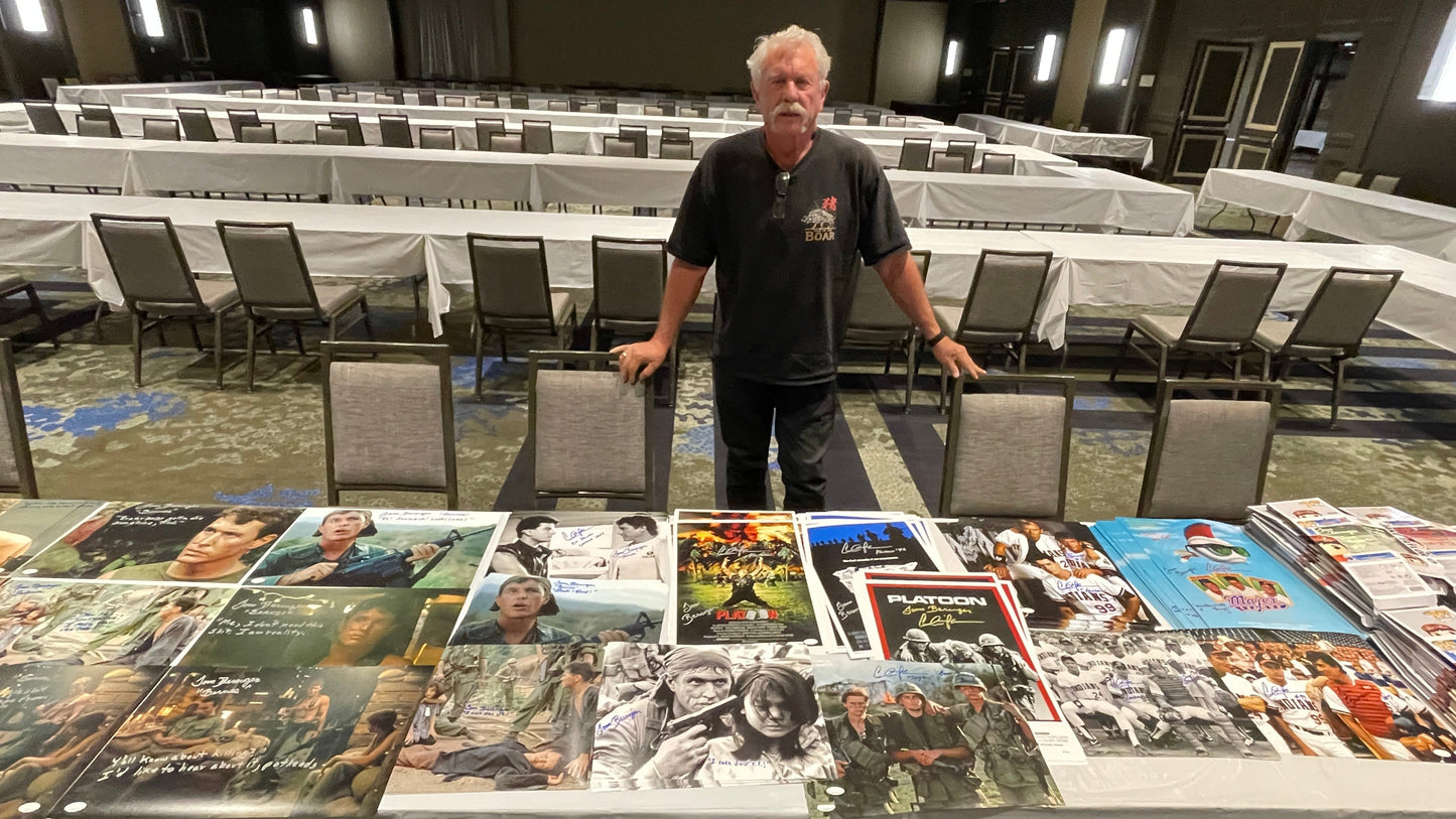 Tom Berenger Signed 11x14 Photo I Caca dau Vee Cee! JSA COA from Private Signing