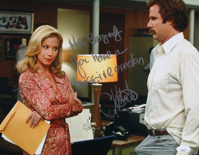 Christina Applegate Signed 11x14 Photo Mr. Burgundy you have a Massive Erection Anchorman Silver Ink JSA COA from Private Signing