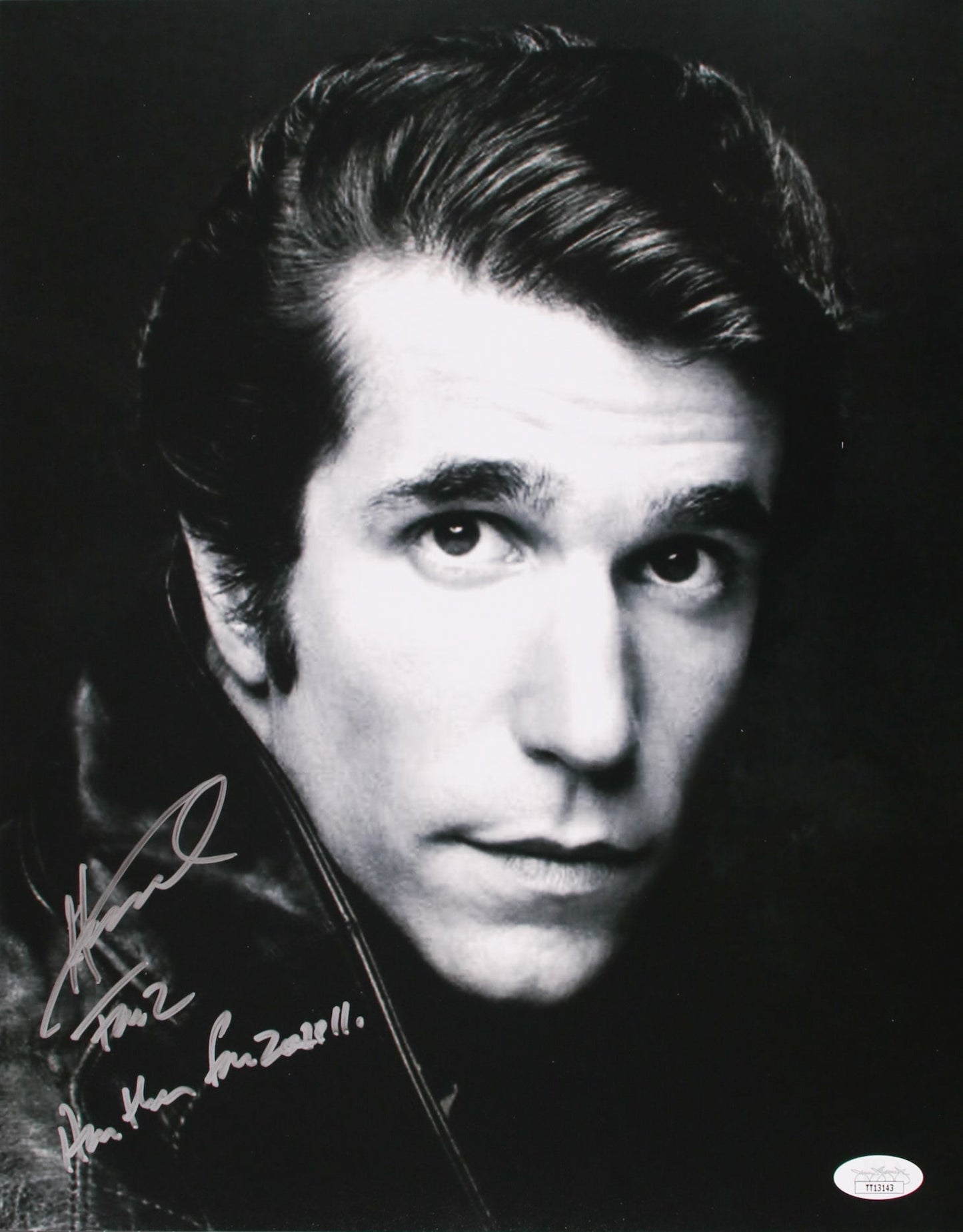 Henry Winkler Signed 11x14 Photo Arthur Fonzerelli & Fonz Duel Inscription JSA COA from Private Signing