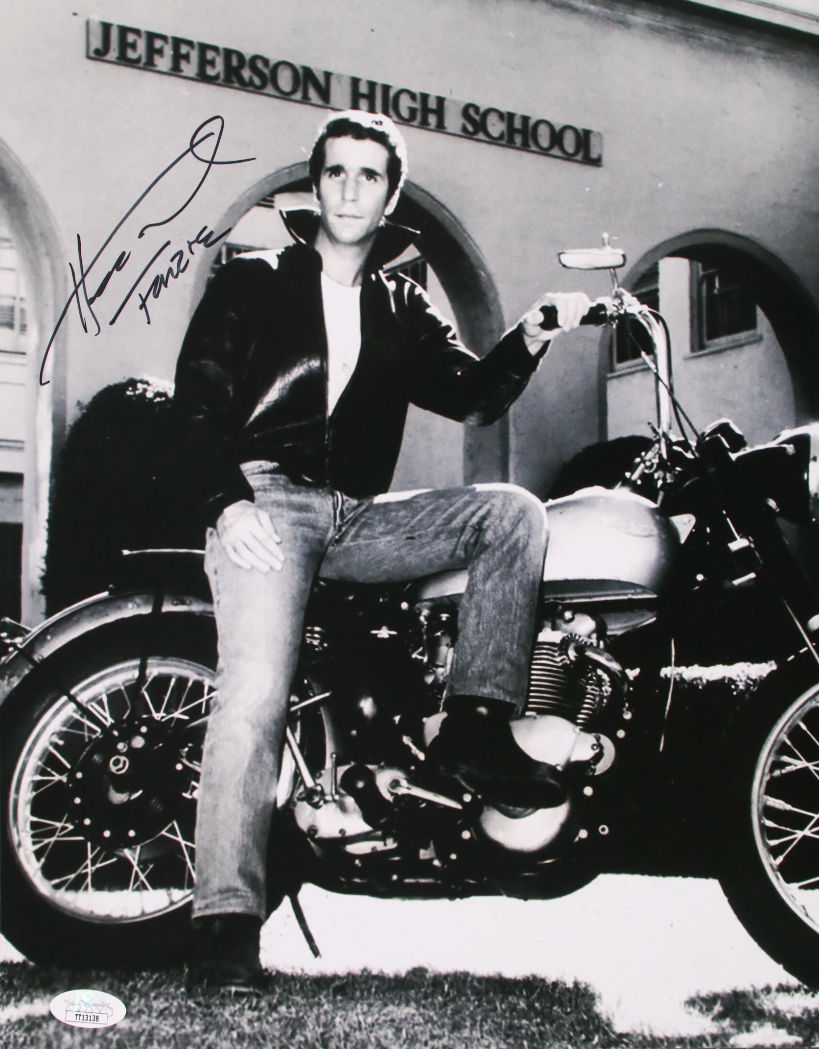 Henry Winkler Signed 11x14 Photo Fonzie w/Inscription Happy Days JSA C ...