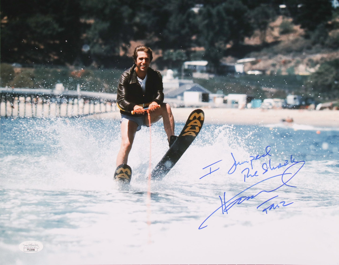 Henry Winkler Signed 11x14 Photo I Jumped the Shark JSA COA from Private Signing