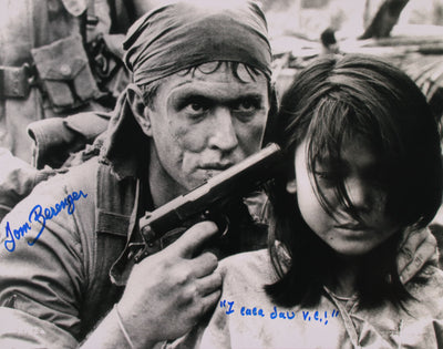 Tom Berenger Signed 11x14 Photo I Caca dau Vee Cee! JSA COA from Private Signing