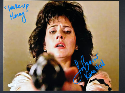Lorraine Bracco Signed 11x14 Goodfellas Photo Wake up Henry Blue Ink JSA COA from Private Signing