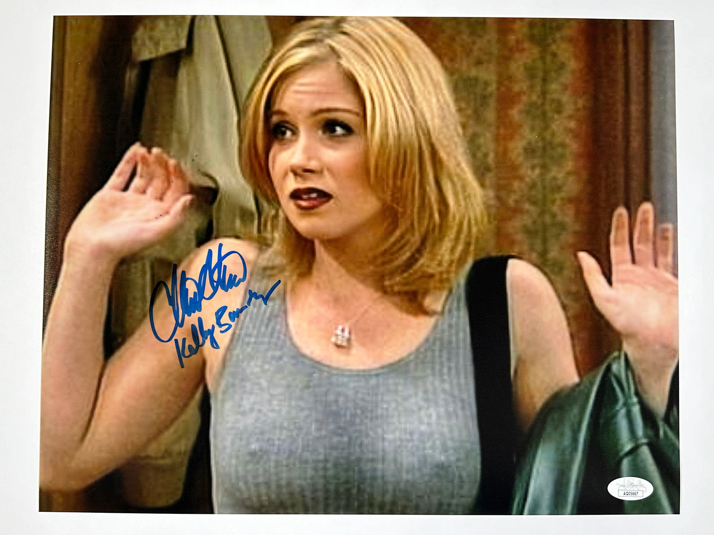 Christina Applegate Signed 11x14 Photo Kelly Bundy w/Hands Up JSA COA from Private Signing