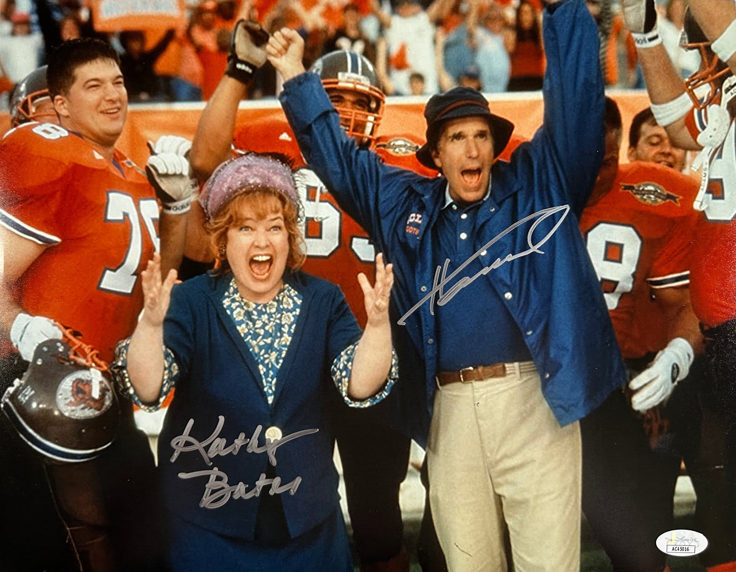 Henry Winkler & Kathy Bates Signed 11x14 Waterboy Photo JSA COA from Private Signing